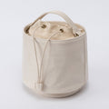 Canvas bucket bag