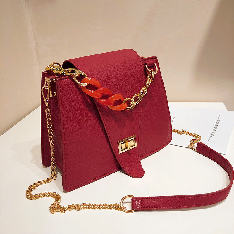 One Shoulder Messenger Chain Bag Lady Messenger Bag